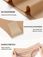 7PCS/Set Women High Waist Seamless Underwear Breathable Comfort Briefs S-2XL