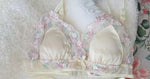 MOYISU Luxury Classic Thin Embroidery Light Luxury Silk French Underwear Sexy Pure Desire Lace Bra Set Small Chest Triangle Cup