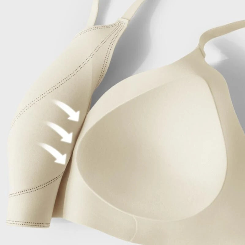 Seamless Fixed Cup Bra Women's Sexy Bra Soft Support Upper Lift Breathable Comfortable Adjustment Type Underwear Everyday Bra