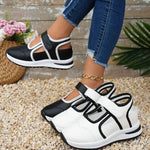 Outdoor Breathable Mesh Vulcanized Sneakers Women's Shoes Flats Casual Platform Travel Walking Footwear