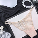 Girls Sexy G String Panties Women Lace Briefs Hollow Out Underwear Thong High Quality Transparent Underpants Lingerie Intimates