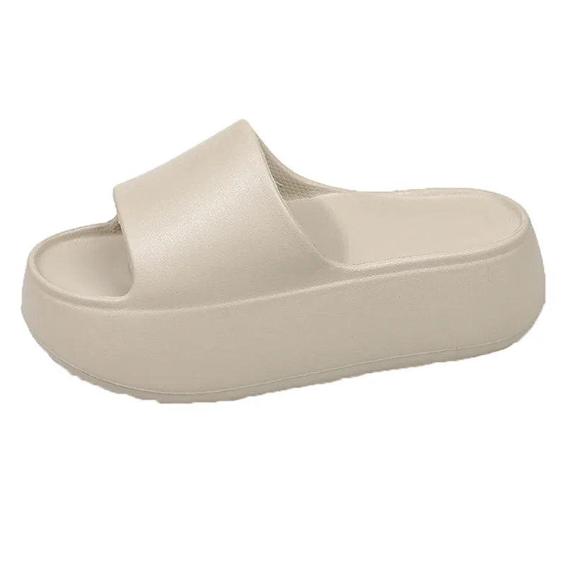 Summer Eva Chunky Platform Slippers Women Comfortable Soft Thick Bottom Sandals Woman 2025 Non Slip Beach Flip Flops Female