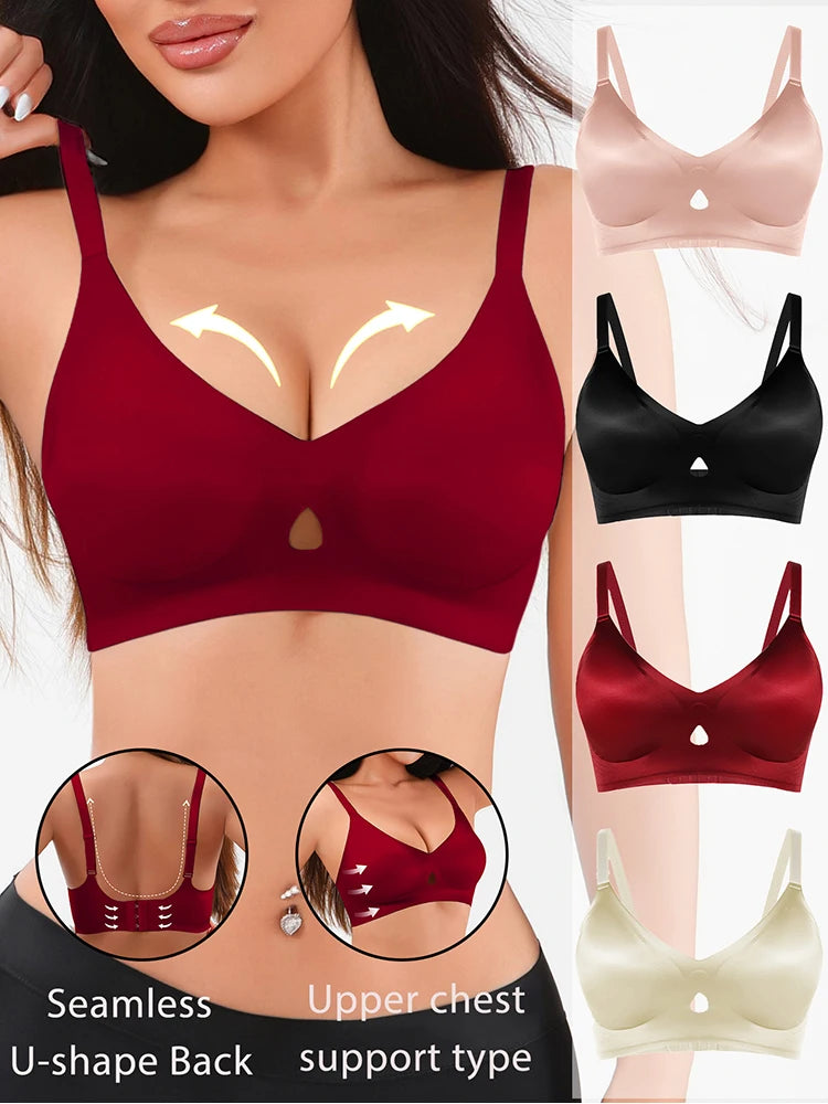 1pcs Soft Seamless Push Up 3/4 Cup Female Underwear Women's Bras WirelessSexy Bralette With Padded Comfortable Sexy Lingerie