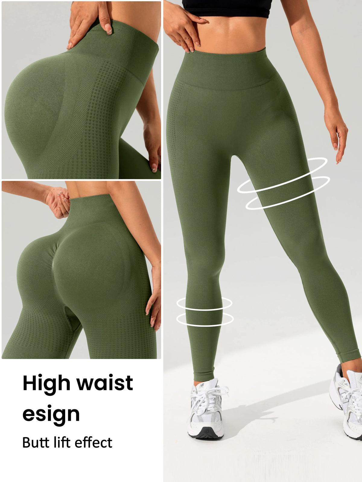 Women Sports Leggings Sportswear Woman Gym Legging Seamless Yoga Clothes Fitness Sporty Pants Women's Trousers Female Clothing