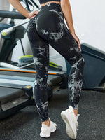 47 Color Marbling Tie-Dye Seamless Yoga Pants Sports Leggings Women Running Fitness High Waist Gym Leggings Women Workout Tights