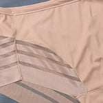 3Pcs/Set Women Panties High Waist Briefs Tummy Control Mesh Elastic Shapewear Ice Silk Female Seamless Underwear Sexy Lingerie