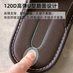 Big Size EU48 Indoor Slippers For Women Men Spring Summer House Shoes Soft Leather Anti-slip Open Toe Couples Home Floor Slides