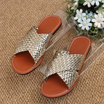 Cross Straps Wedge Sandals Women 2026 Summer Casual Light Outdoor Slippers Woman PlusAnti Slip Beach Shoes