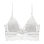 Women Invisible Lace Bras Backless Bra U Backless Bralette Triangular Sexy Bralette Soft Low Back Lingerie Tank Top