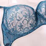 Plus Size Sexy Lace Bras For Women Underwired BH Hollow Out Bra Bralette Womens Underwear Delicate Embroidery Lingerie Brassiere