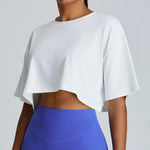 Yoga Sport Shirt Quick Drying Breathable Quick Drying Short Sleeve Loose Top Fitness Fitting Running Summer Gym Sports T-Shirt