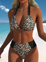 Vintage Black Polka Dot Print Bikini Set 2026 Women Tie Strap Push Up Bra Hollow Out High Waist Swimsuit Bathing Suit Swimwear