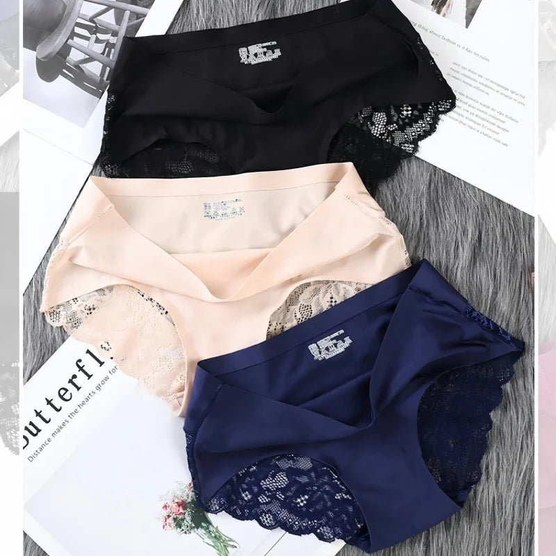1Pc Sexy Lace Panties Summer Sexy Underwear Transparent Lace Panties For Women Comfort Cotton Crotch Panty Lingerie M-XXL