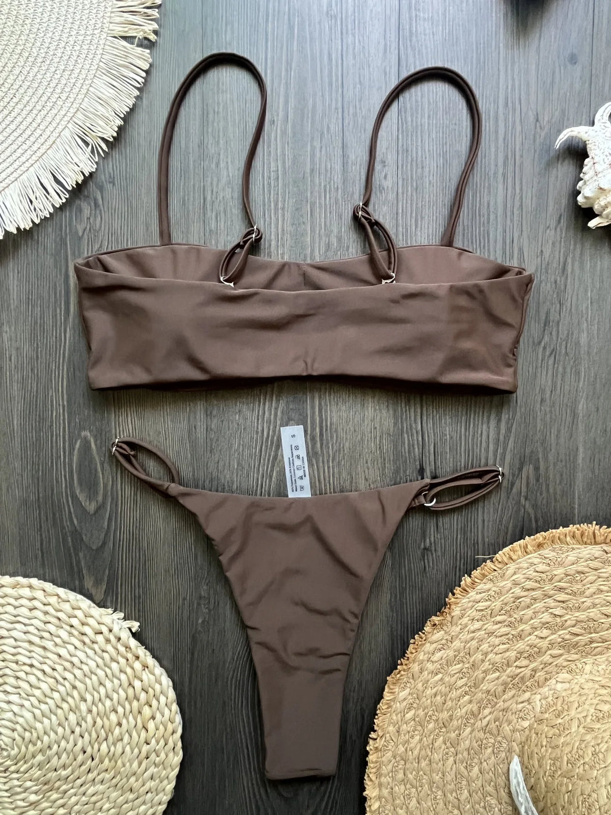 2026 Shiny Sequins Bandeau Bikini Women Swimwear Female Swimsuit Two-pieces Bikini Set Bather Bathing Suit Swim Lady Beachwear