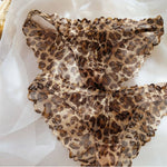 Summer Ultra Thin Women Lingerie Set Sexy Leopard Print Bra French Lace Flowers Embroidery Underwear Breathable Intimates Bras