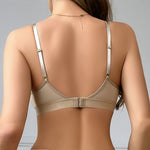 Sexy Hollow-Out Breathable Ultra-Thin One-Shoulder Strapless Bra Without Underwire for Women, Large Bust Minimizing, Side Breast Reduction, Plus-Size Bra