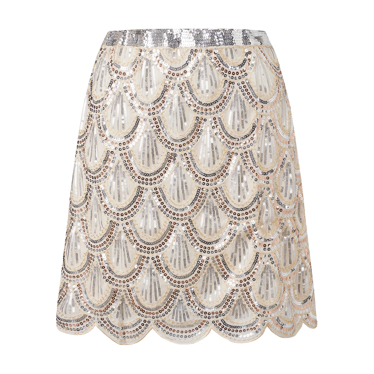 Women Sequins Geometric Pattern Pencil Skirt Summer Solid Color Mini Skirts for Daily Travel Parties