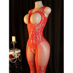 Sexy Open Lingerie Set .Erotic Exposed Breast Bra Transparent Bodystocking Teddy Crotchless Bodysuit Lust Hot Underwear Suit