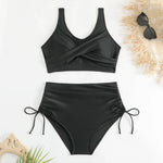 High Waist Bikini Set Sexy Push Up Swimsuit Women Print Beachwear Tummy Control Swimwear Adjustable Bathing Suit Bikinis 2026