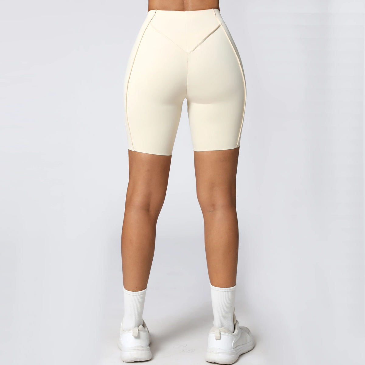 Yoga Shorts Women Fitness Shorts V-shaped Waist Running Cycling Shorts Breathable Sports Leggings Workout Gym Shorts
