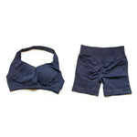 2 Pieces Gym Set Sports Suit Women Sports Bra Yoga Shorts Fitness Suit Gym Sets Seamless Workout Outfits Yoga Set Sportswear