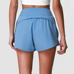 Summer Breathable Yoga Shorts V High Waist Pocket Loose Sports Pants Quick Drying Hip Lifting Running Training Fitness Shorts