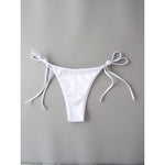 Sexy Satin Halter Brazilian Padded Bikini Female Swimsuit Women Swimwear Two-Pieces Bikini Set Bather Bathing Suit Swim V4966S
