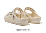 Cute DIY Bow Knot Indoor Street Slippers For Women Fashion Clogs Female Summer Shoes Soft EVA Anti-slip Ladies Home Beach Slides