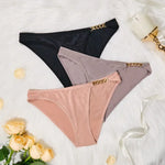 1pcs Low-Rise Sexy Women Panties Rhinestone Metal Chain Ladies Briefs Breathable Comfortable Female Underwear Sexy Lingerie