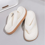Woman Beach Flip Flops Fashion Summer Shoes 2025 Trend Girls Platform Sandals Soft EVA Non-slip Female Indoor Outdoor Slippers