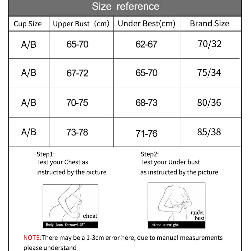 Seamless Bras for Women Push Up Bras No Wire Brassiere A B Cup Underwear Sexy Bralette Three Quarters(3/4 Cup)Lingerie