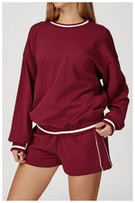 Women's Seamless Yoga Set Long-sleeved Top Pants Tracksuit Running Fitness Sports Set High Waist Slim-fitting Suit