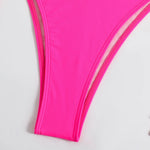 DEKA Triangle Bikini Set Womens Solid Sexy Lingerie Swimwear Tie Side Thongs Beachwear Fashion Swimsuit Bathing Suit