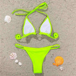 Sexy Bling Rhinestone Mini Bikini Female Swimsuit Women Swimwear Two-Pieces Bikini Set Bather Bathing Suit Swim Lady V2064