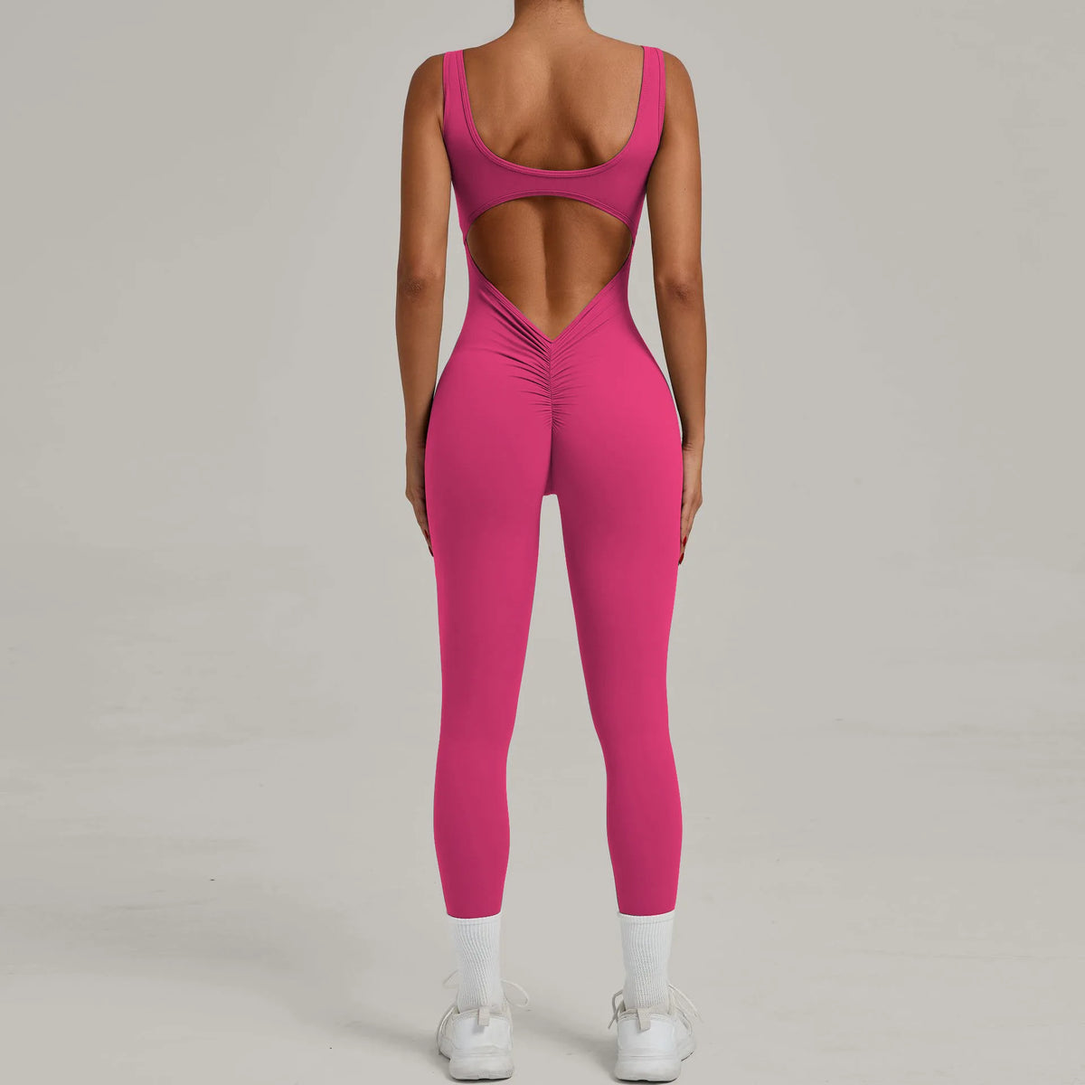 Seamless Yoga Jumpsuits Sports Fitness Hip-lifting Hollow Beauty Back One-piece Workout Running Gym Leggings Bodysuits for Women
