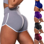 Women Gym Fitness Tight-Fitting Yoga Shorts Sexy Elastic Sports Running Tight Hip Lifting Shorts Girls Casual Sports Short Pants