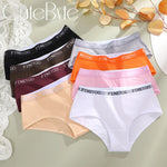 New 3Pcs Women's Cotton Briefs Letter Belt Underwear Women Panties Sexy Breathable Briefs Female Stretch Ladies Soft Lingerie