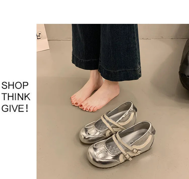 Women's Retro Elegant Shallow Mouth Casual Wedge Heel Mary Jane ShoesAutumn New Fashion Versatile Comfortable Single Shoes