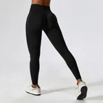 Scrunch Butt Gym Leggings Women ClothingV Cross High Waist Yoga Pants Seamless Sports Leggings Femme Push Up Yoga Leggings