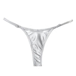Sexy Micro Mini Bikini Bottoms High Waist Women Swimwear Thong Swimsuit Glossy Elastic Summer Brazilian Swim Trunks Beachwear