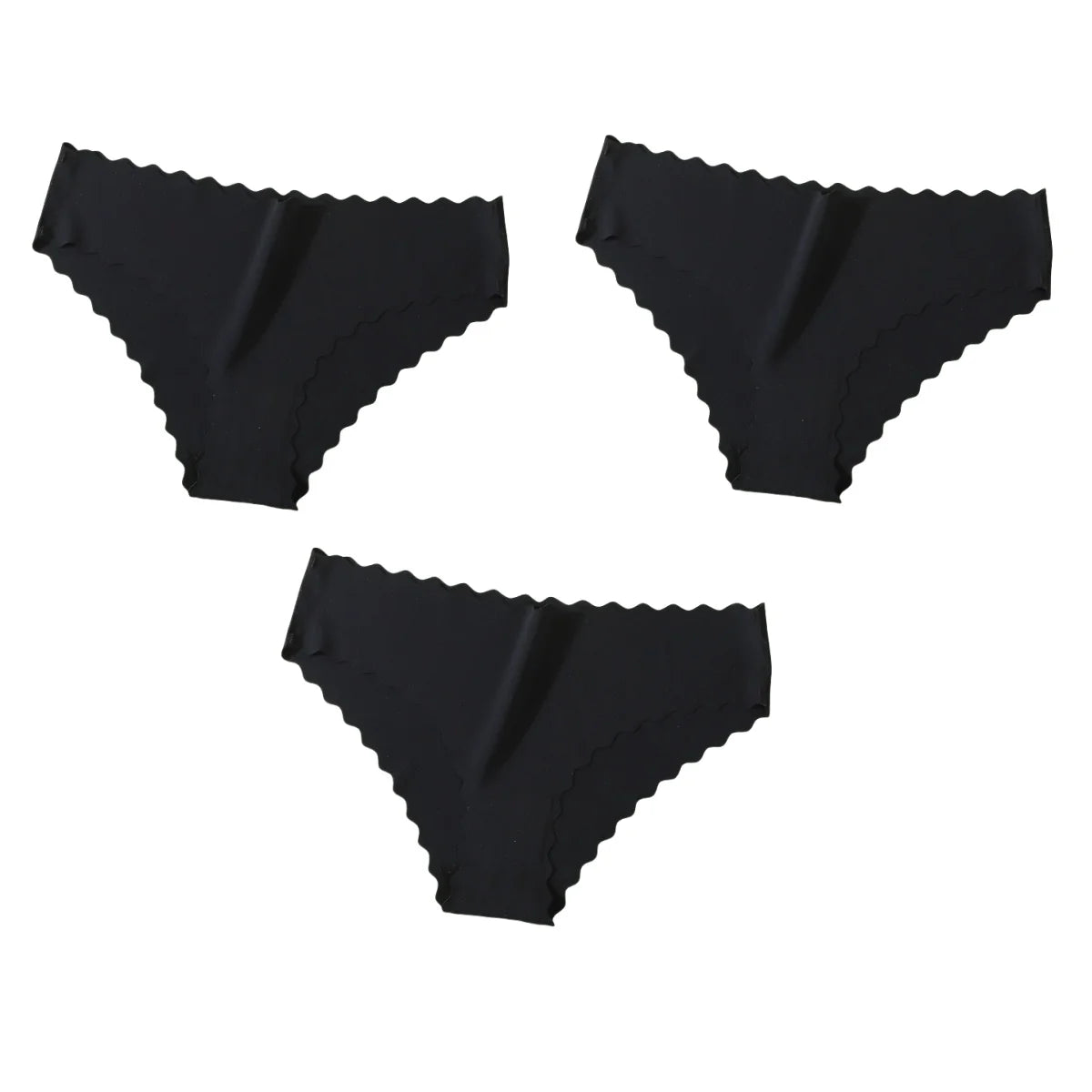 3Pcs/Set Ice Silk Panties Women Low Rise Briefs Female Underpants Invisible Underwear Sexy Lingerie Seamless Bottoms XS-XL