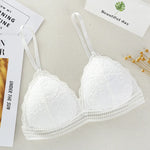Lace Bralette Women Sexy Lingerie Non-wire Bra Triangle Cup Female Padded Underwear Push Up Bras