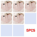 5PCS Seamless Mulberry Silk Underwear Ultral Thin Women's Panties Sexy High Elastic Invisible Briefs Soft Underpants Lingerie