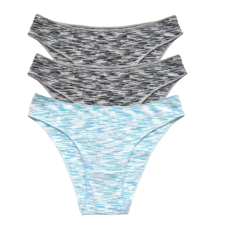 3Pcs/Set Women Panties Low Rise Briefs Seamless Underwear Female Underpants Comfort Strench Panties Sexy Lingerie S-XL