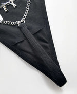 Metal Chain Hot Sexy Women Panties Cotton G String Girls Briefs Letter Thong Erotic Female Underwear Low Waist Intimates