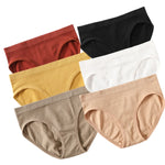 6Pcs/Set Women's Seamless Briefs Sports Underwear Female Underpants Low Rise Stretch Underwear Sexy Lingerie Soft Panty