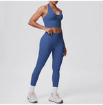 2pcs Yoga Set Gym Outfits Clothes Athletic Wear Yoga Suits For Women Fitness Set Tracksuits Sports Bra Gym Leggings Sportswear