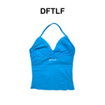 DFTLFNew Women Seamless V-neck Sports Vest Breathable Sleeveless Yoga Top Detachable Padding Slim Fit Gym Running Workout Athlet