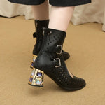 Sandals Platform Beige Summer Mesh Grid Ankle Boots Roman Sandals For Woman2026