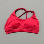 HISTELLO Impacts Asymmetric Sports Bra Women Seamless Yoga Underwear Adjustable Backless Halter Top Workout Running Gym Bra